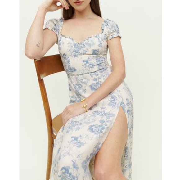 NEW Reformation Connell Dress Teacup 2 - Picture 15 of 15